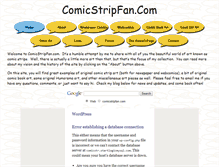 Tablet Screenshot of comicstripfan.net